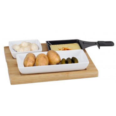 DESTOCKAGE ASSIETTE RACLETTE BAMBUS