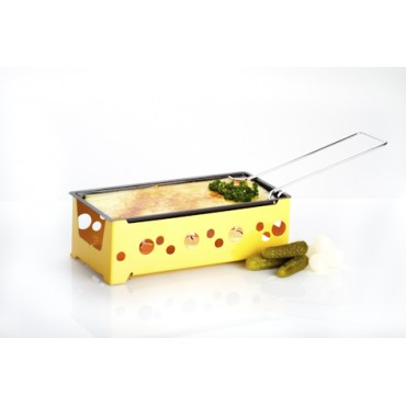 RACLETTE A LA BOUGIE JAUNE