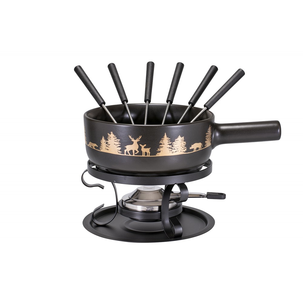 Set à fondue au fromage E22 « Animaux sauvages », Ø 22 cm, 9 pièces