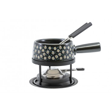 Set à fondue au fromage S16 « Edelweiss Wiese », Ø 16 cm, 5 pièces