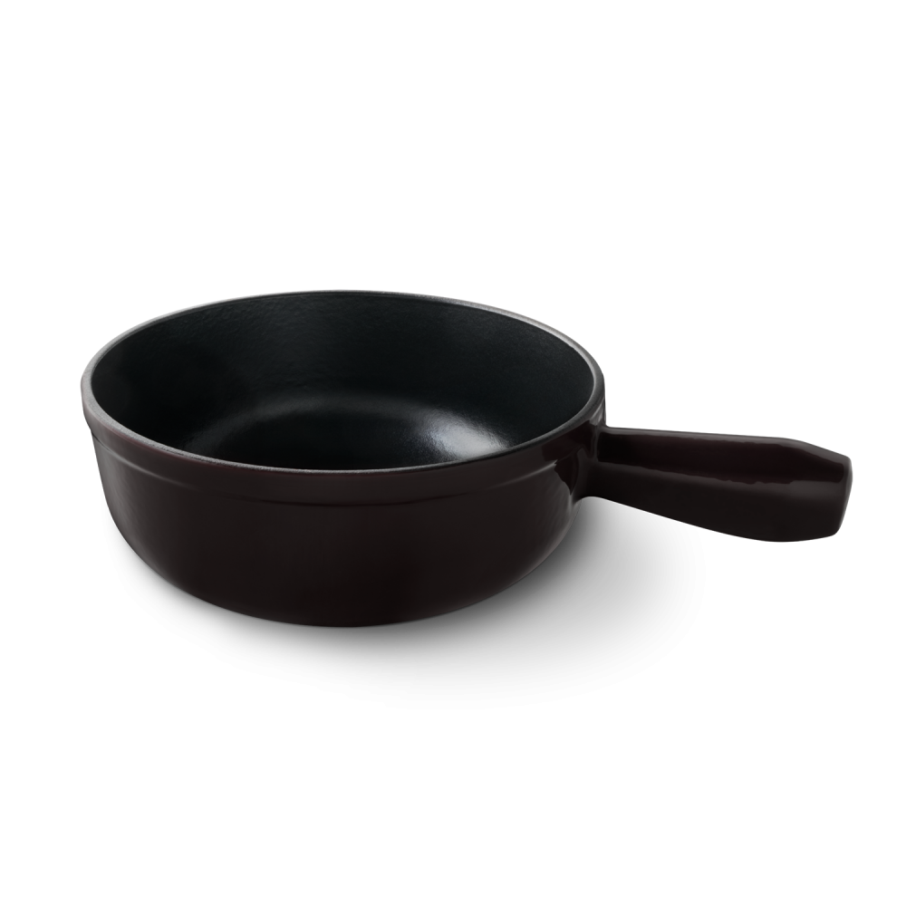 CAQUELON À FONDUE LENK NOIR FONTE Ø 20 cm