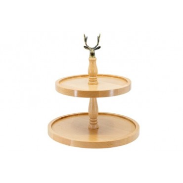 ETAGERE EN BOIS "CERF "