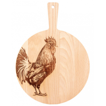 Planche en bois ER29 « Coq...