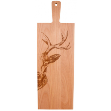 Planche en bois "Cerf...