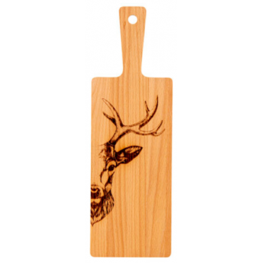 Planche en bois"Cerf ",...