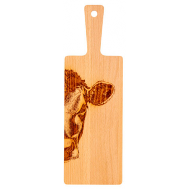 Planche en bois "Vache",...