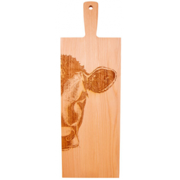 Planche en bois "Vache",...